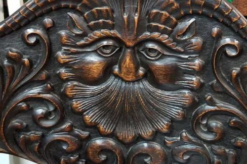 Antique Chair Back Image Restoration