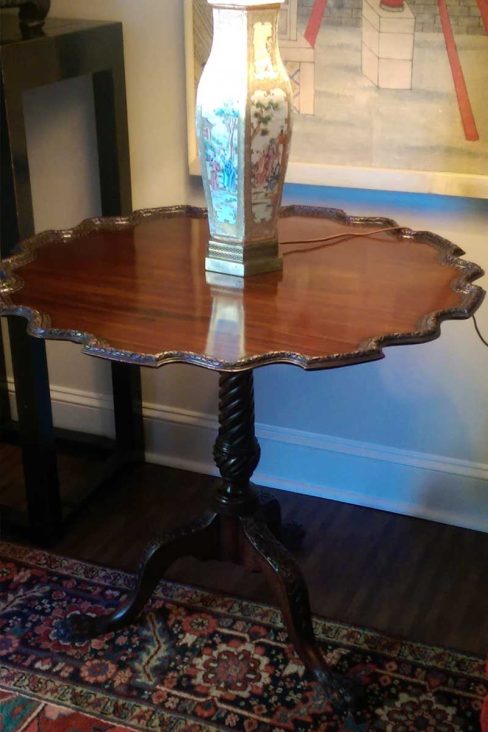 Antique Pie Crust Table Restoration