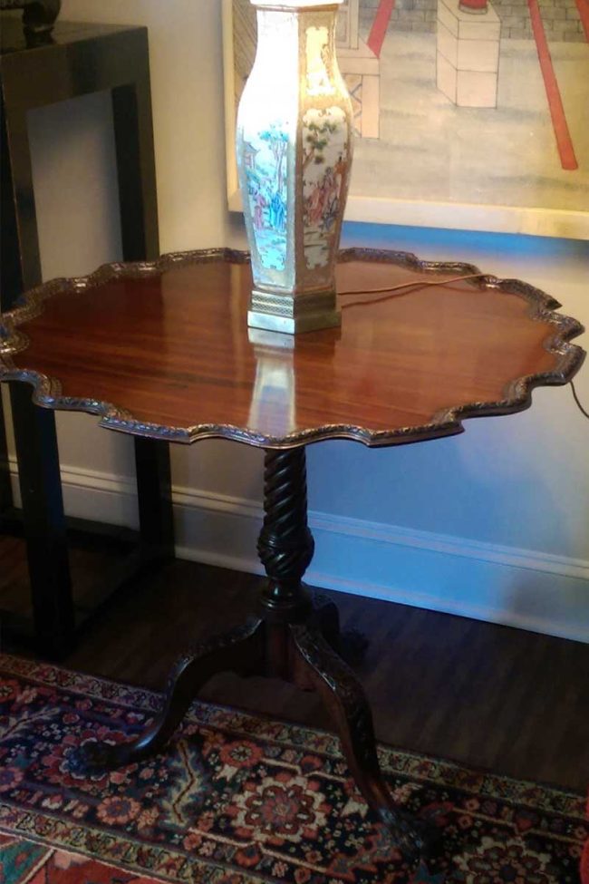 Antique Pie Crust Table Restoration